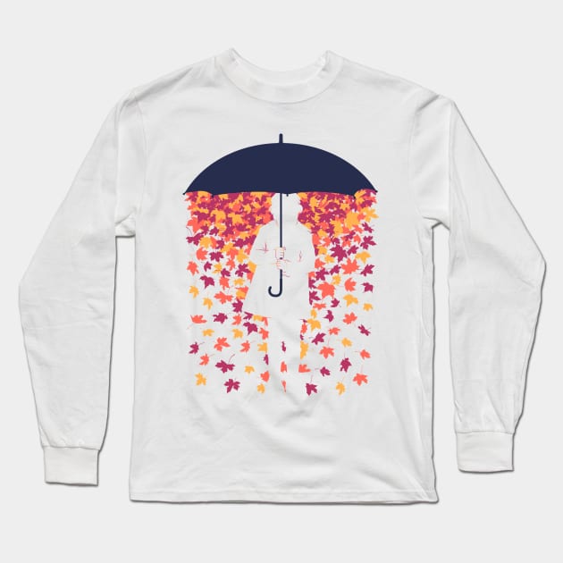 Autumn Rain Long Sleeve T-Shirt by khairulanam87